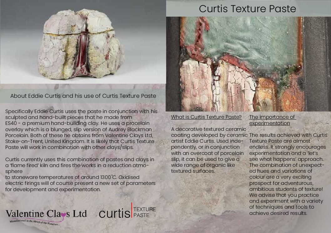 Curtis texture paste ammended