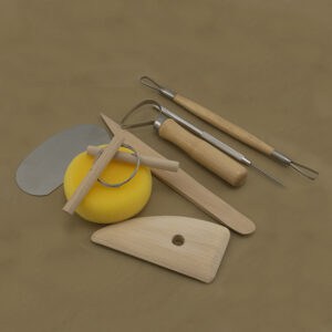 gereedschap voor de draaischijf. set à 8 stuks